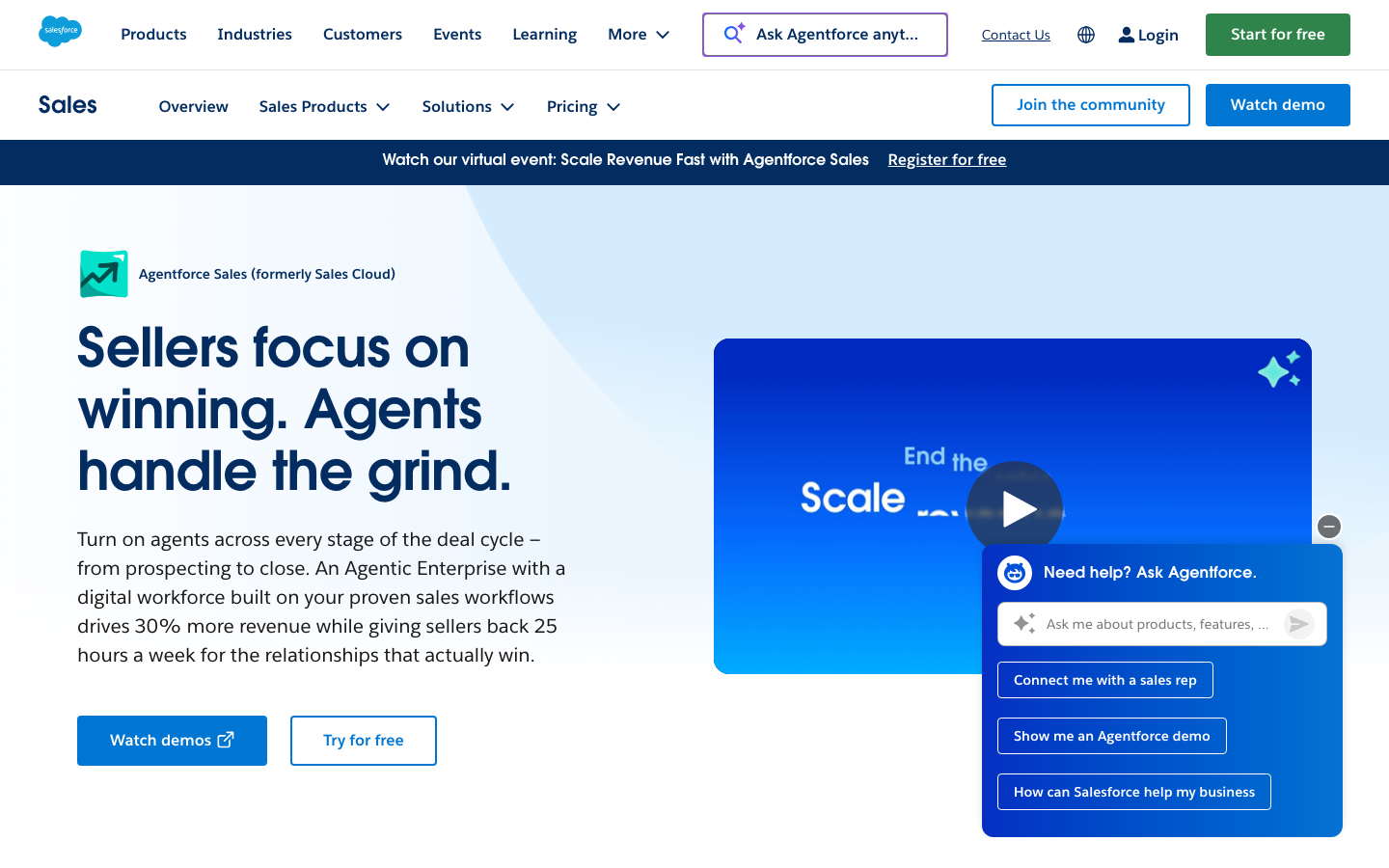 Salesforce Sales Cloud dashboard with Einstein AI insights and opportunity pipeline